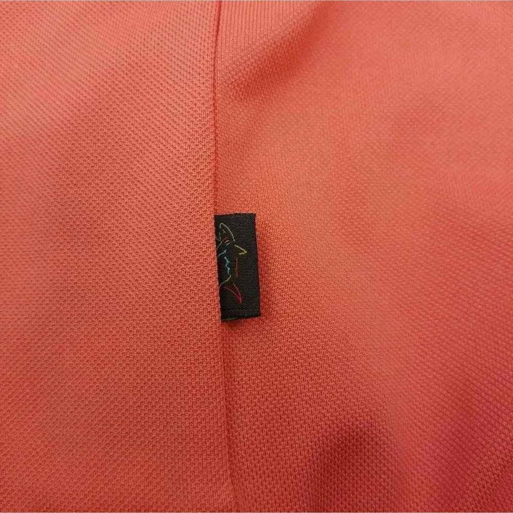 Greg Norman Polo Shirt Mens Small Deepsea Coral New PlayDry Golf 42200DPCRL